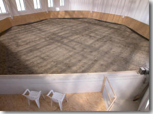 Innenansicht Longierhalle